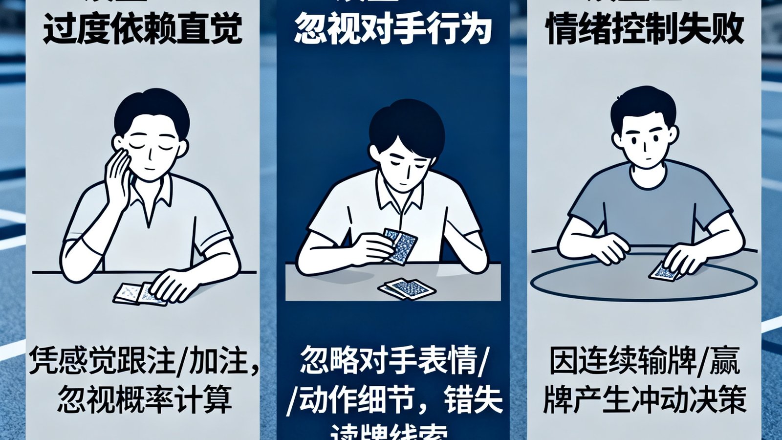 炸金花心理博弈技巧三大误区分析